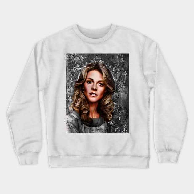 Lindsay Wagner Crewneck Sweatshirt by micheleamadesi